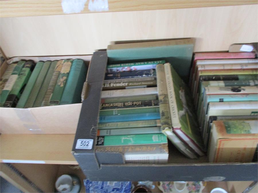 A quantity of vintage cricket books