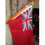 A Red Ensign flag on pole, 70 cm x 35 cm