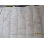 A quantity of approx 25 ordnance survey maps mainly of Devonshire