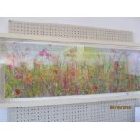 An Yvonne Coomber oil painting "Loving makes my heart sing" 40cm x 120cm with original certificate