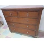 An Edwardian inlaid chest of drawers