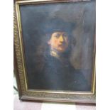 An oil on canvas after Rembrandt van Rijn (1606-1669) dated September 1888. A good Victorian study