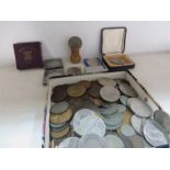 A collection of various coins etc.