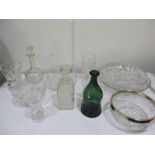 A quantity of various cut glassware