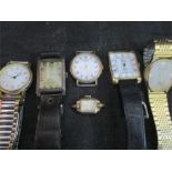 Six various watches including a 925 silver gent's watch, Geneva, Rotary,Oris etc.