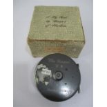 A boxed Sharpe's of Aberdeen "The Gordon" 3 1/2 inch reel