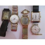 Six various watches including a 925 silver gent's watch, Geneva, Rotary, Oris etc.