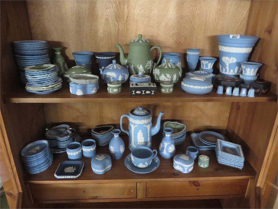 A collection of Wedgwood Jasperware