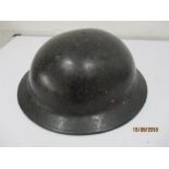 A WWII Plasfort fibre helmet ( as used by munitions workers and bomb disposal)