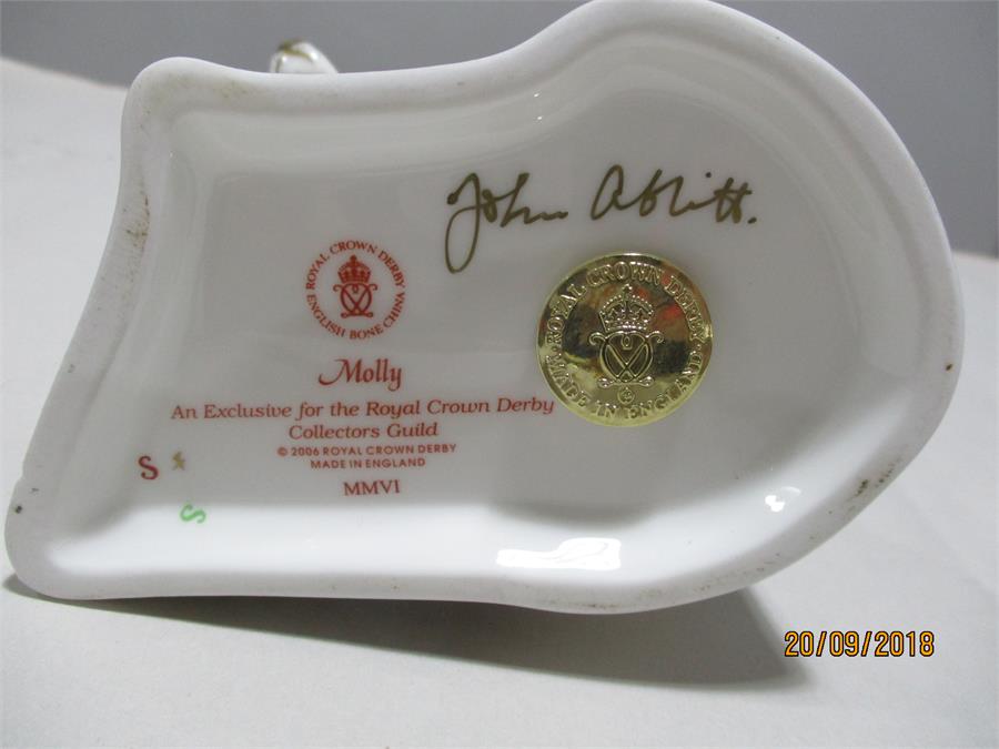 Royal Crown Derby Paperweights with gold stoppers - An exclusive Collectors Guild signed Scruff - Image 8 of 8