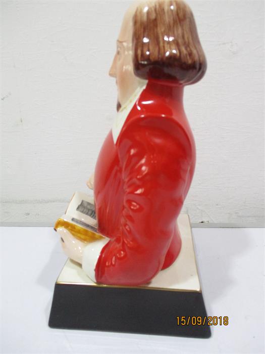 A Carlton Ware 'Pick Flowers Keg Bitter' advertising bust, modelled as William Shakespeare on an - Image 2 of 5