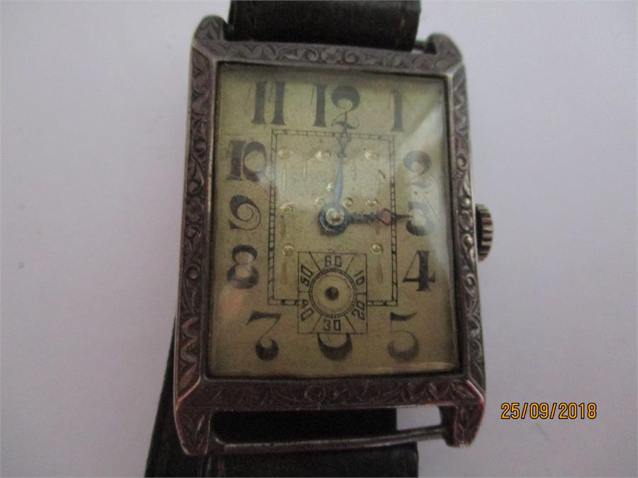 Six various watches including a 925 silver gent's watch, Geneva, Rotary, Oris etc. - Image 7 of 7