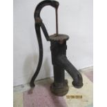 A cast iron water pump