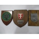 Three plaques, Royal Artillery ( 156 Inkerman Battery) and two others