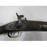 A 19th century muzzle loading percussion cap rifle A/F