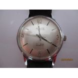 A stainless steel Majex 17 jewels incabloc gents wristwatch