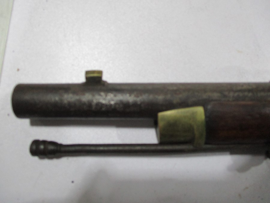 A 19th century muzzle loading percussion cap rifle A/F - Image 18 of 20