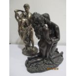 Two resin figures of The Lovers