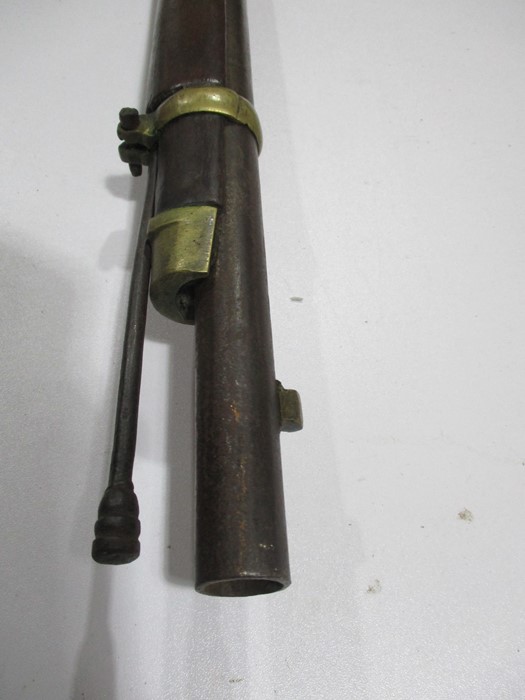 A 19th century muzzle loading percussion cap rifle A/F - Image 9 of 20