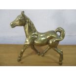 A brass figure of a colt, 17cm height