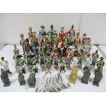 A collection of figures of soldiers etc.