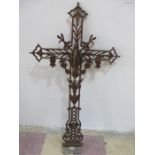 A cast iron cross - 44 inches height