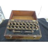 A Pye Wheatstone bridge in mahogany case (No 18.920)