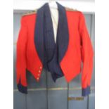 An Army Mess Dress jacket and waistcoat along with cap belonging to Colonel C.T Tomes D.S.O, M.C