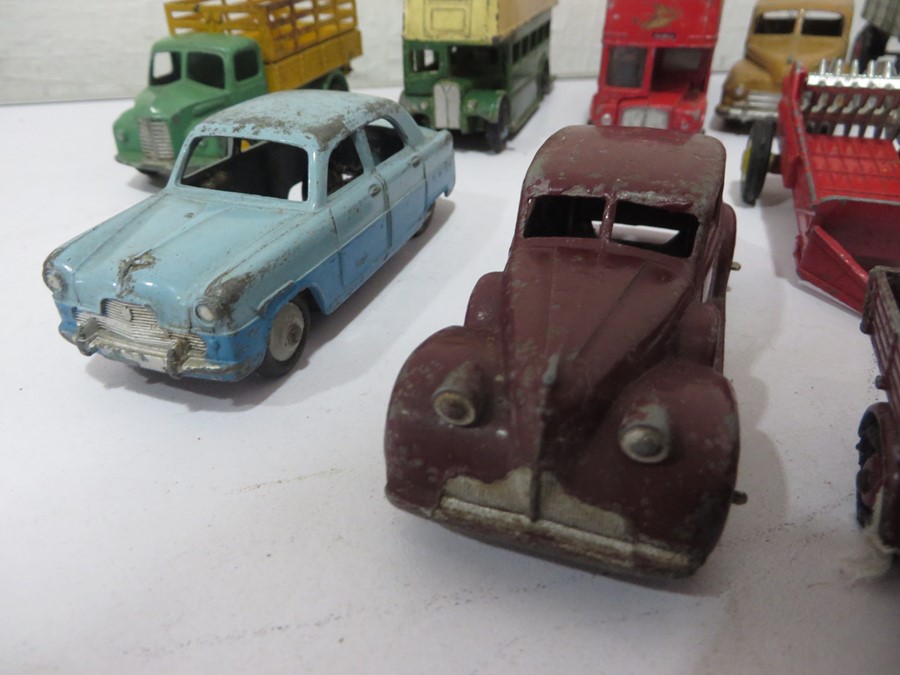 A quantity of diecast Dinky toys and cars including M.G Record Car, H.W.M (23J), Routemaster Bus, - Image 6 of 15