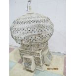 An Islamic style wire work birdcage