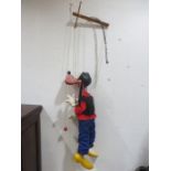 A large Pelham puppet shop display of Goofy - missing hat