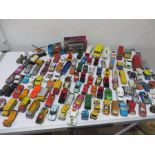 A quantity of various Matchbox diecast cars, toys etc