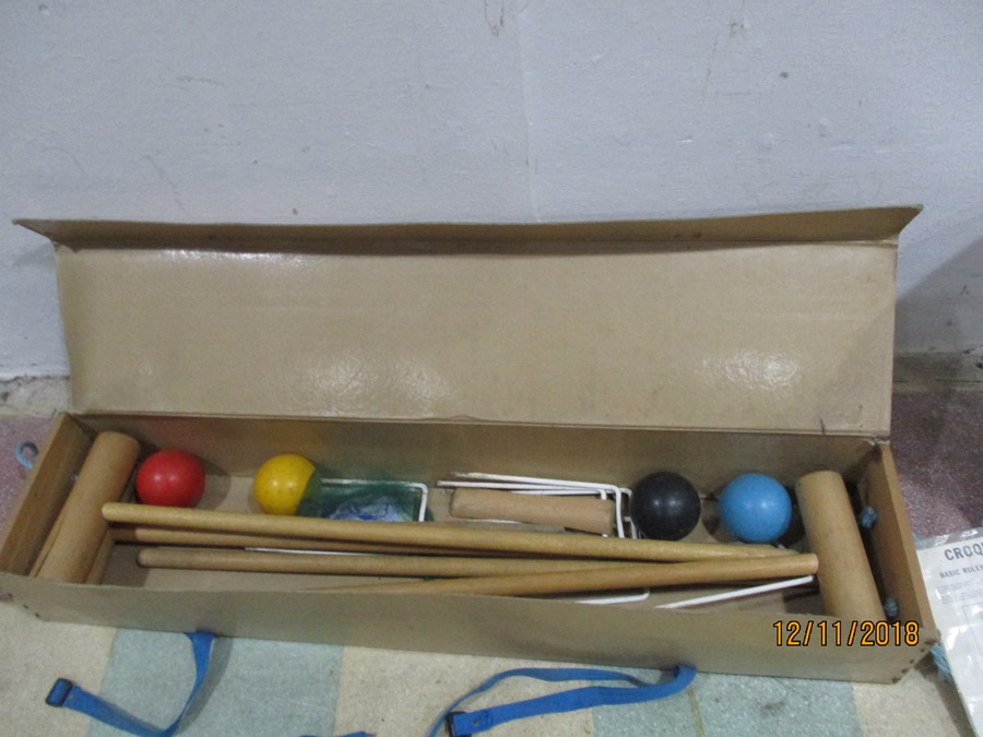 A croquet set in box A/F