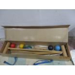 A croquet set in box A/F