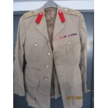 An officers military uniform from the Royal Warwickshire Regt., from the estate of the late