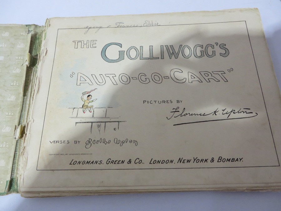 The Golliwogg's "Auto-Go-Cart" and The Golliwogg At The Sea-Side by Florence K Upton, Longmans Green - Image 8 of 11