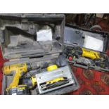 Dewalt tools, drills etc.