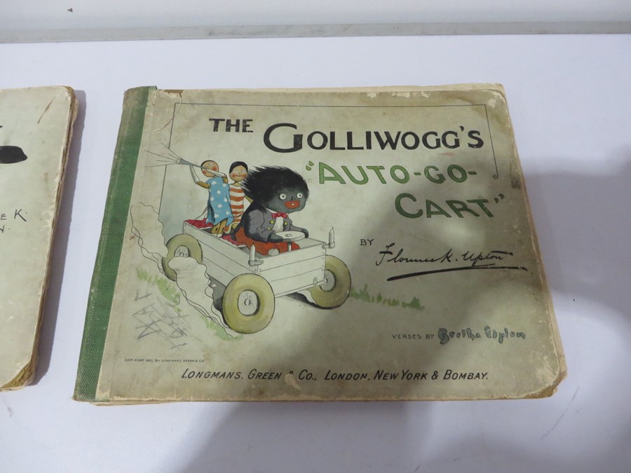 The Golliwogg's "Auto-Go-Cart" and The Golliwogg At The Sea-Side by Florence K Upton, Longmans Green - Image 3 of 11