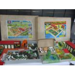 Two Britains LTD boxed sets,Model Riding School and Model Farmyard, with a collection of various