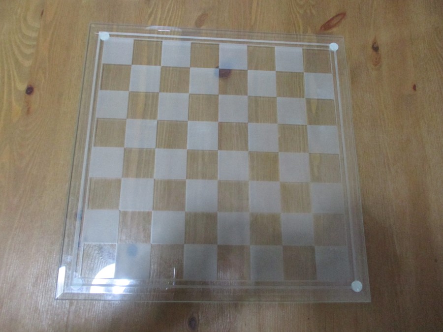 A boxed glass chess set along with one other - Image 2 of 6