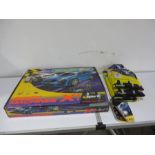 A Scalextric 'Speed Machines' X1 set along with some extra track