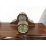 An Edwardian Westminster chime mantle clock, movement stamped DRGM along with one other