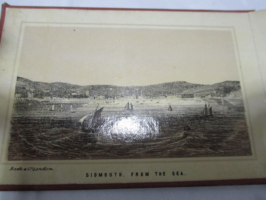 A wooden vesta along with "The Queen's Album of Sidmouth" a set of miniature postcards - Image 3 of 4