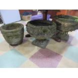 Three garden pots - One A/F