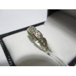 A 9 ct gold and silver eternity ring