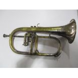 A Besson Tenor horn with inscription for Clydebank Band A/F