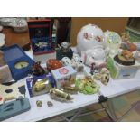 A collection of pig ornaments, figures, money boxes etc