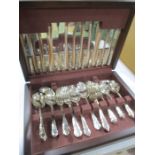 A canteen of silver plated cutlery