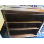 Two mahogany freestanding bookshelves