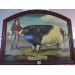 A reproduction plaque "Caeser, Sussex Champion Hog"